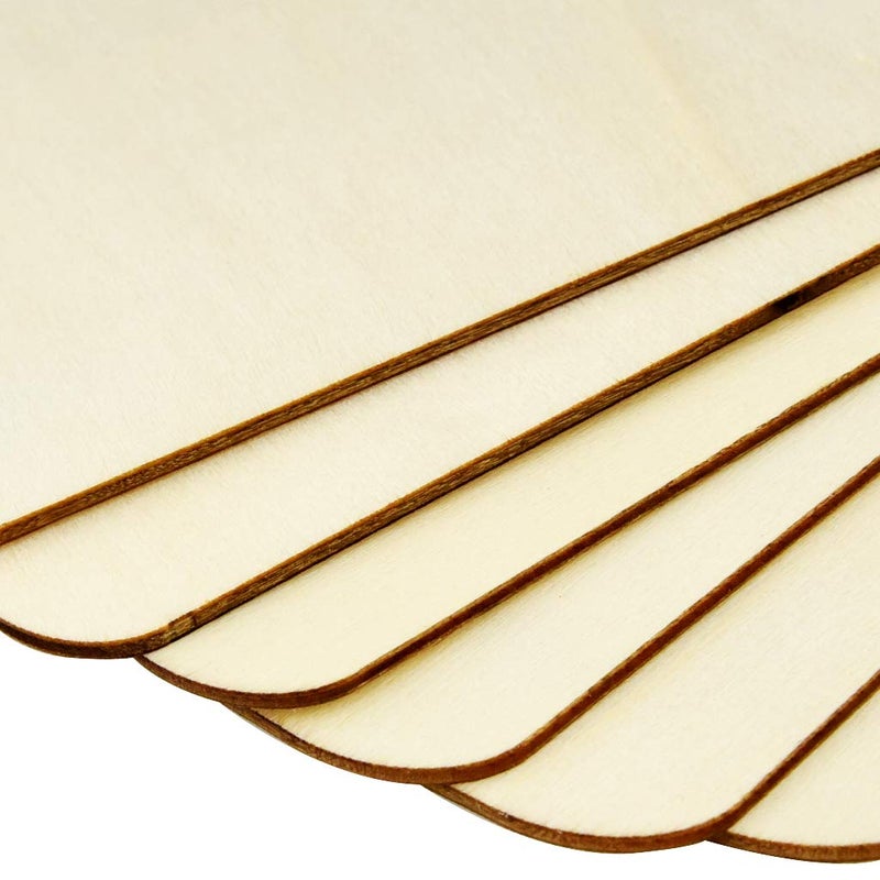 obmwang 6 Pieces 8 x 8 inch Unfinished Square Blank Wood Pieces Wooden Square Cutouts for DIY Crafts, Coasters, Pyrography, Painting, Photo Props and Decorations - Image 3
